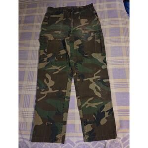 Vintage US Army Pants 507 Trousers Mens 36 x 31.5 Woodland Camo Utility 38 X 33